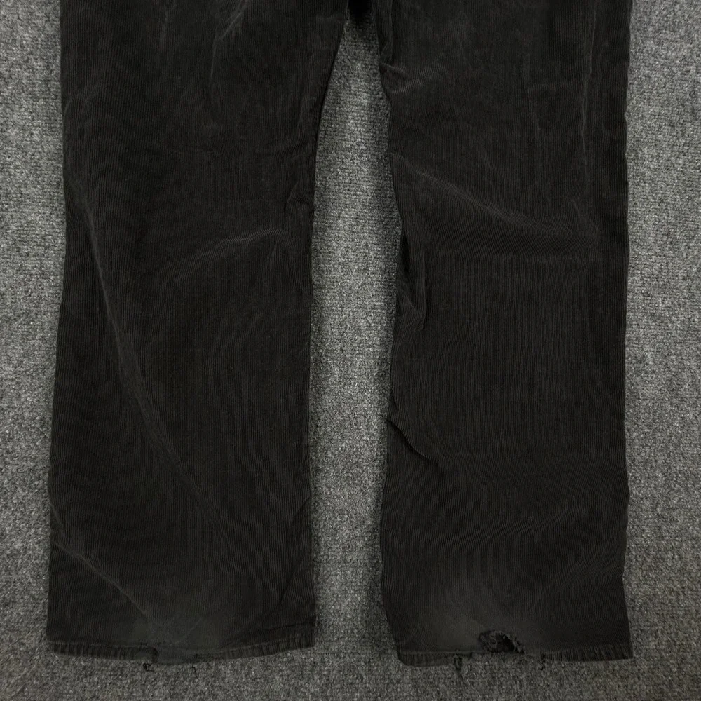 Banana Republic Straight Corduroy Pants Mens Size 36x30 Black Baggy Wide Leg Y2K